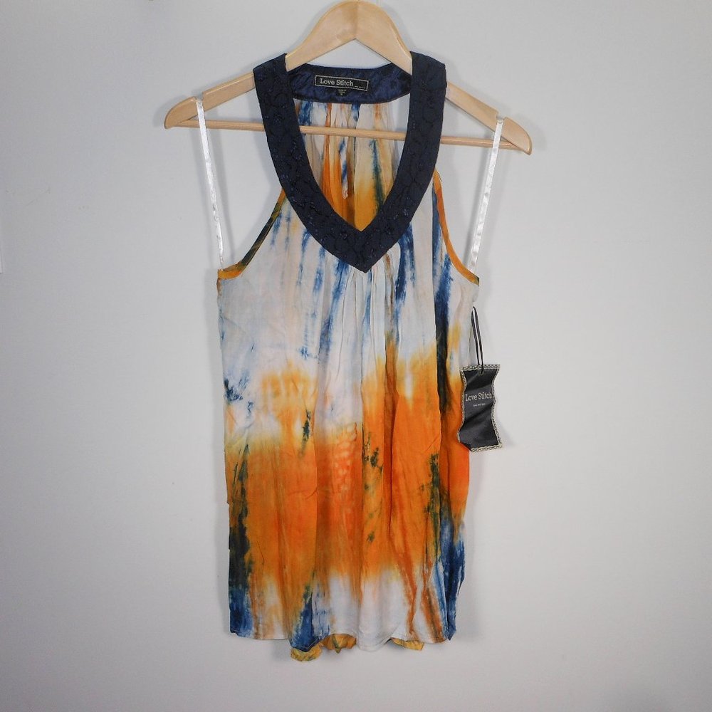 New Love Stitch colorful sleeveless top